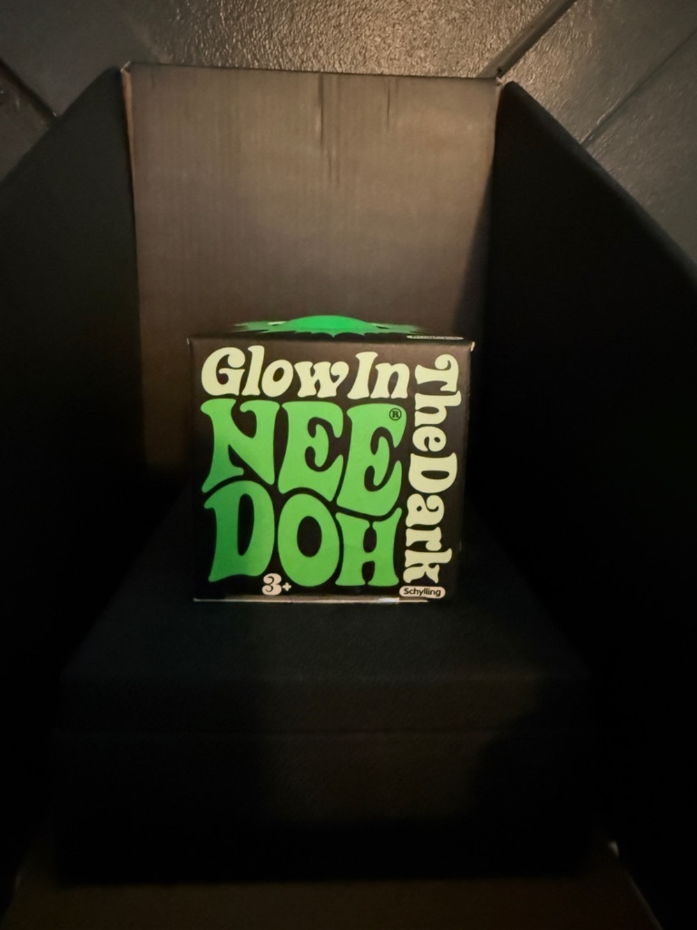 Glow In The Dark NeeDoh Retro Squishy Toy - Green